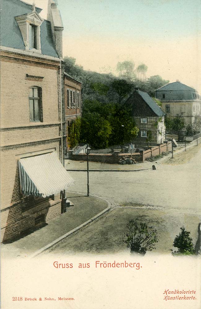Fröndenberg (Ruhr). Blick zur Straße, 1902