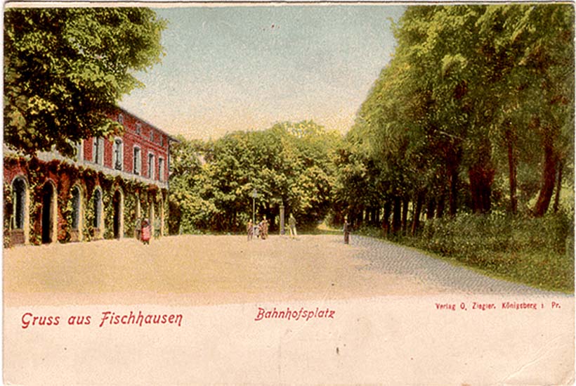 Fischhausen (Primorsk). Bahnhofsplatz, 1895-1905