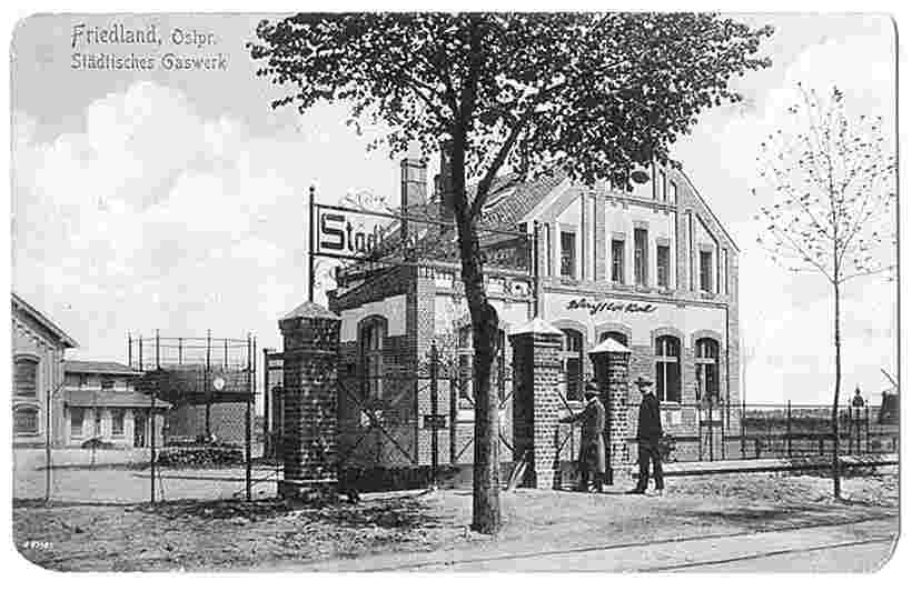 Friedland. Städtisches Gaswerk, 1910-1930