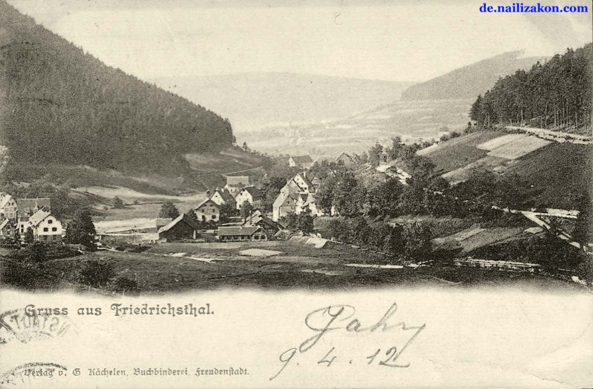 Friedrichsthal. Panorama der Stadt, 1912