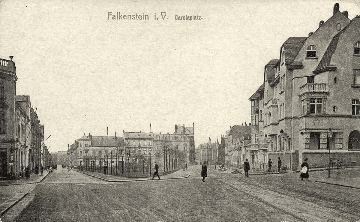 Falkenstein (Vogtl). Carolaplatz