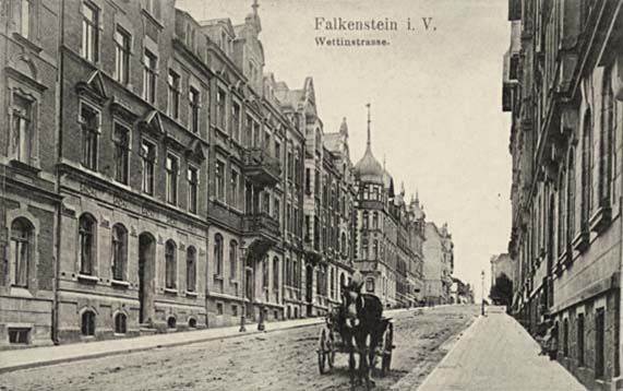 Falkenstein (Vogtl). Wettinstraße
