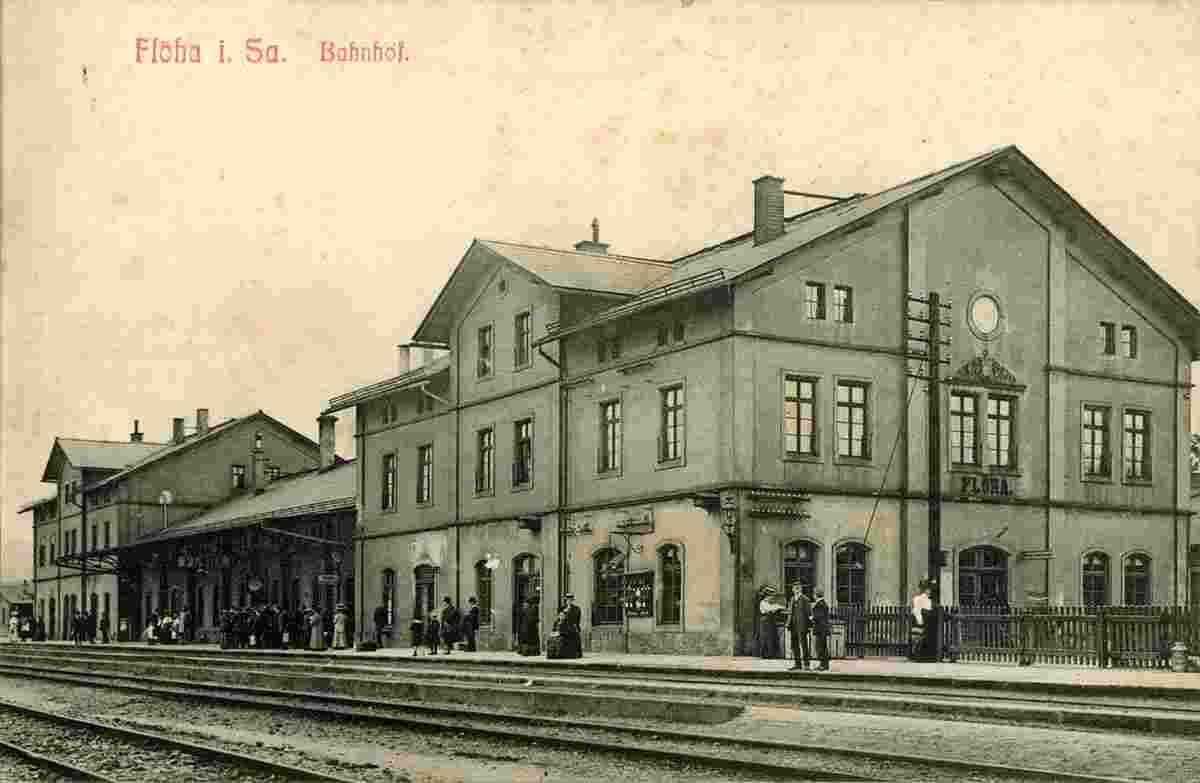 Flöha. Bahnhof, 1910
