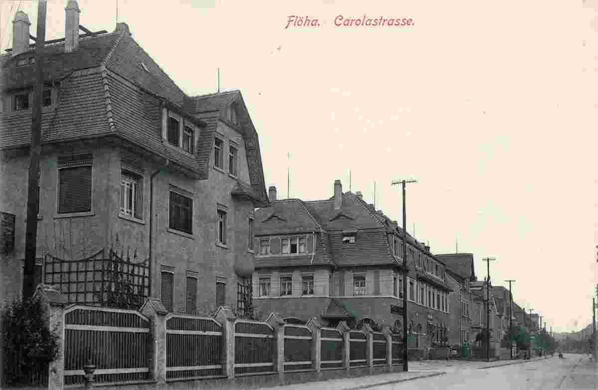 Flöha. Carolastraße, 1913