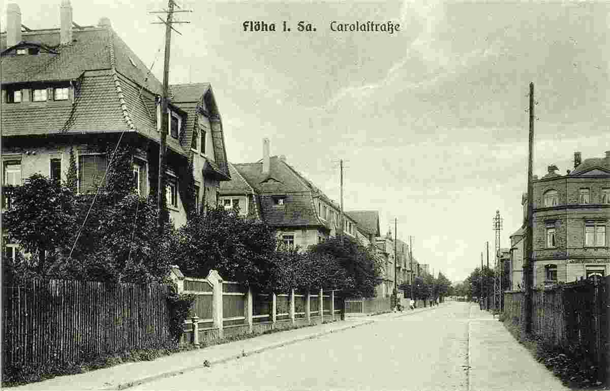 Flöha. Carolastraße, 1924