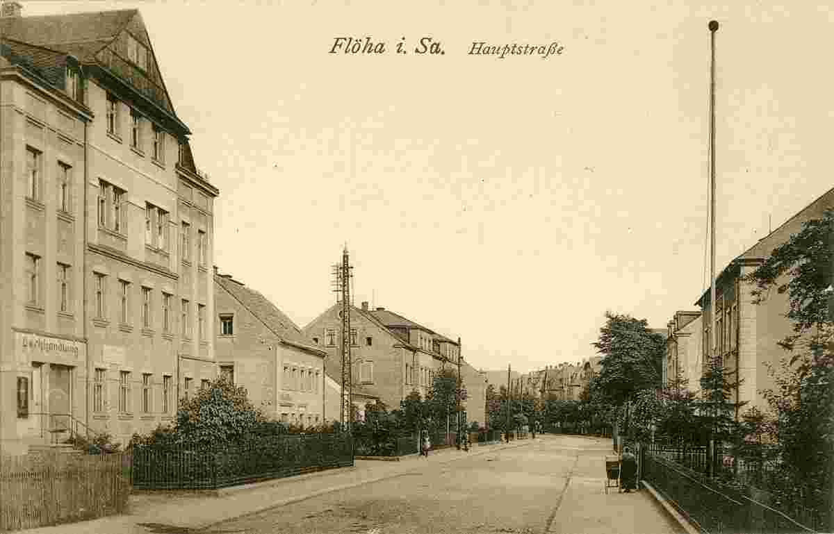 Flöha. Hauptstraße, 1925