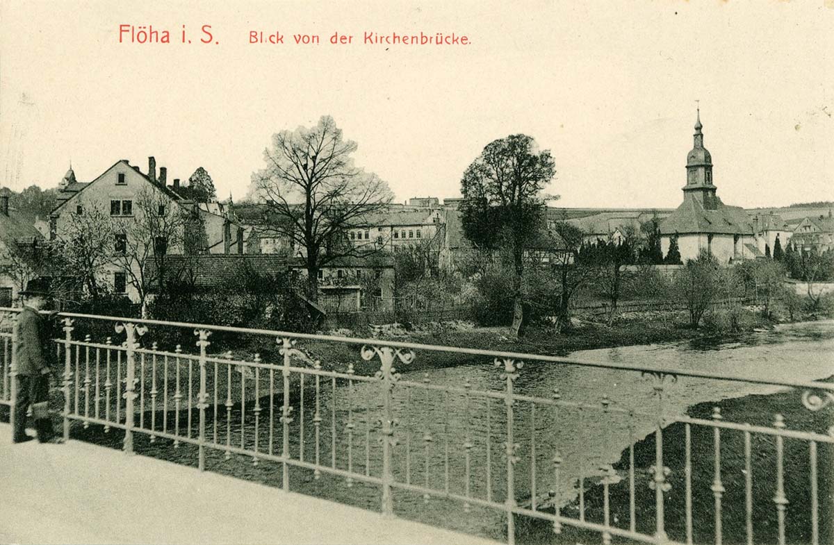Flöha. Kirchenbrücke, 1903