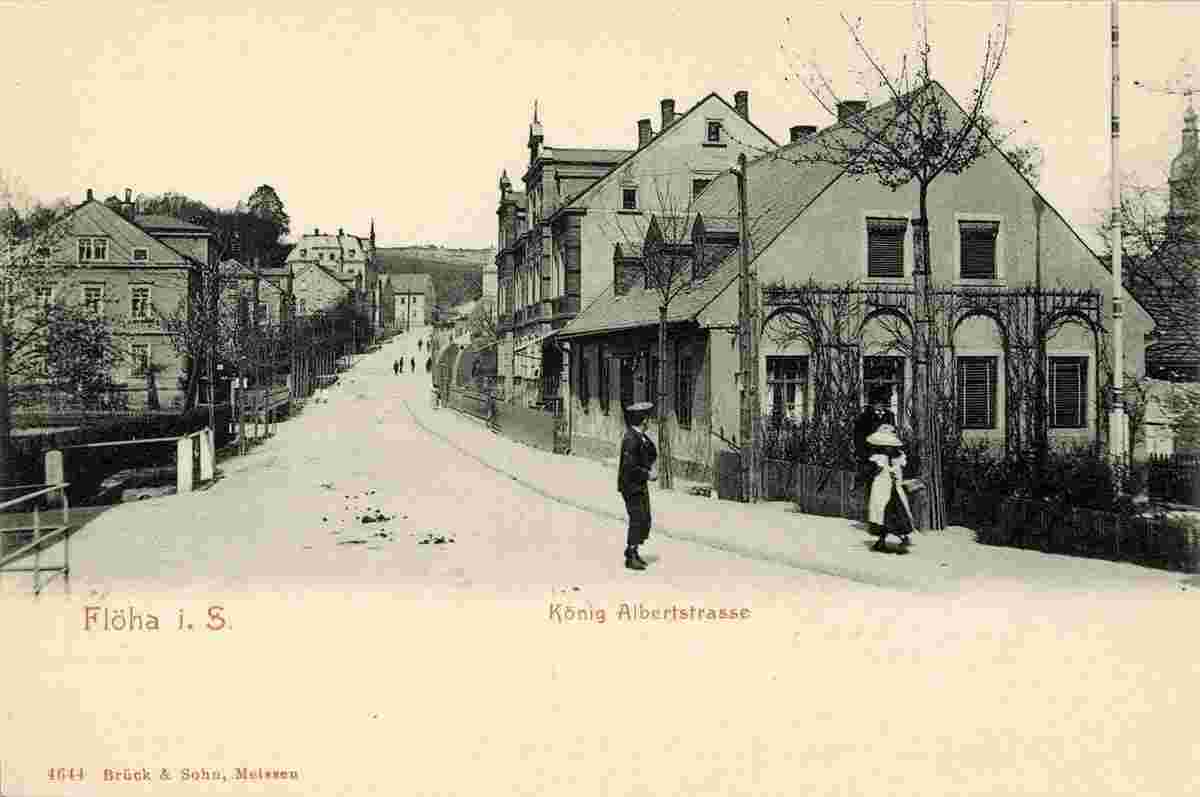 Flöha. König Albert Straße, 1903