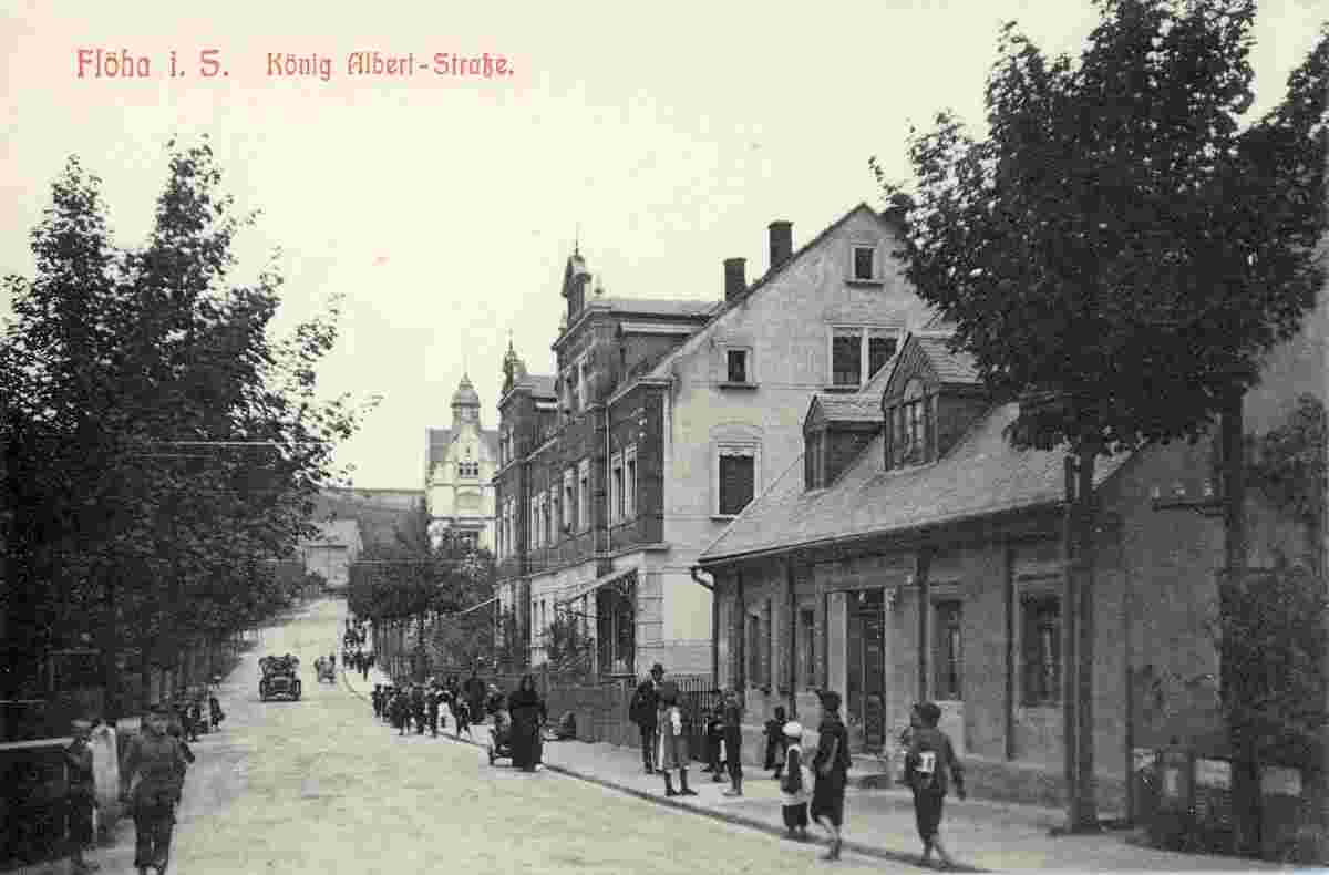 Flöha. König Albert Straße, 1910