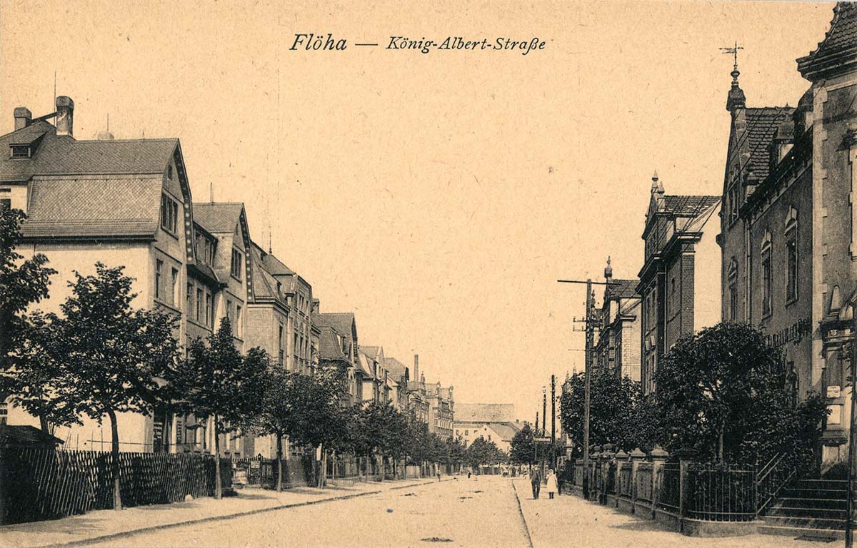 Flöha. König Albert Straße, 1913