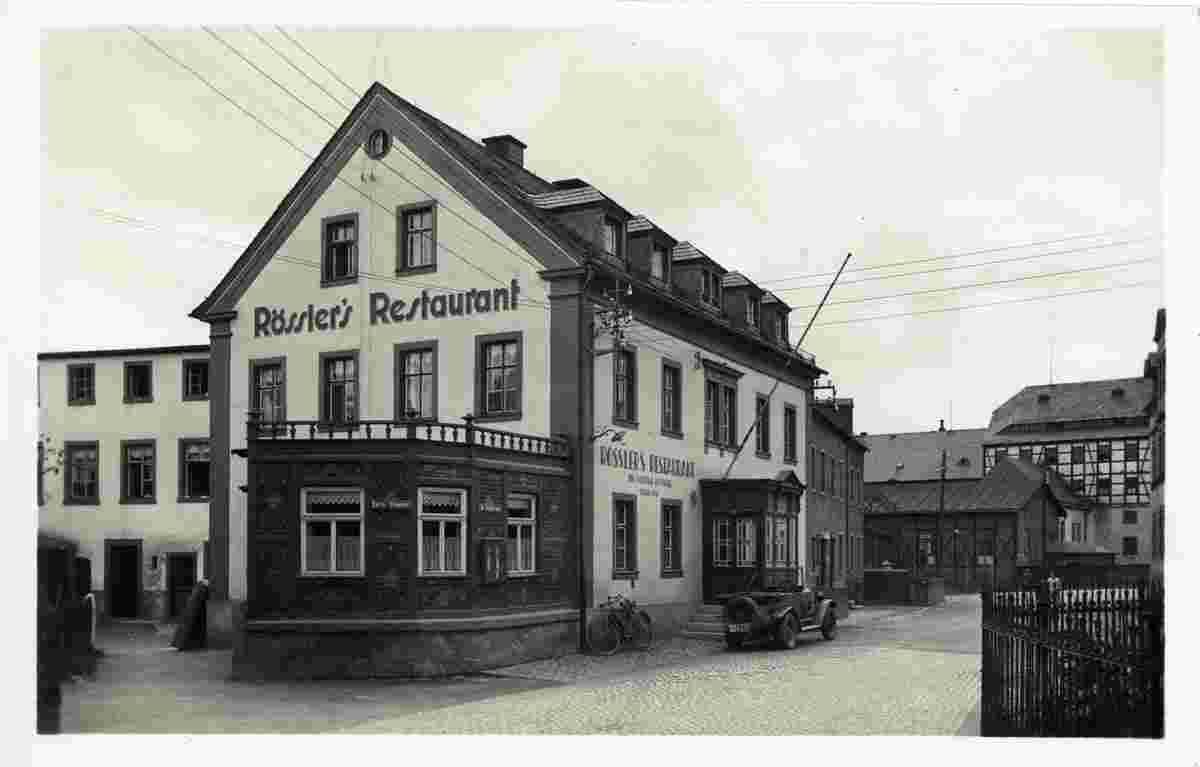 Flöha. Plaue - Rößlers Restaurant, 1930