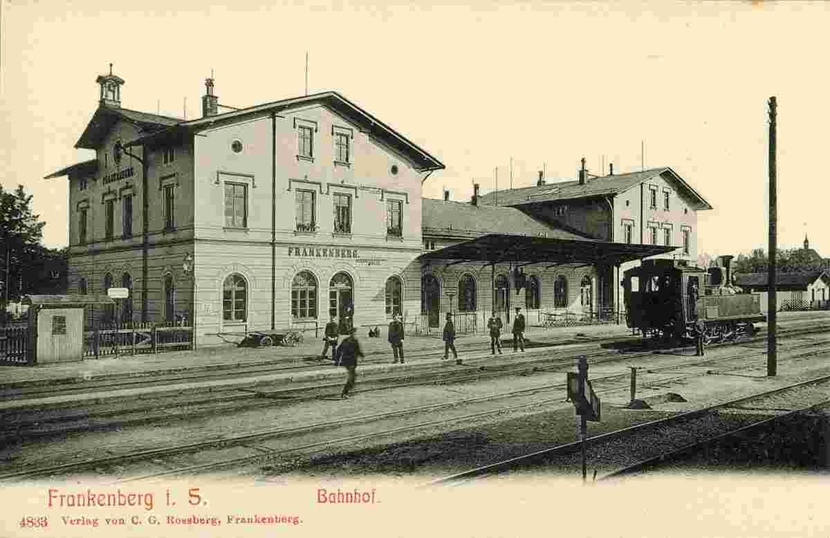 Frankenberg. Bahnhof, 1903