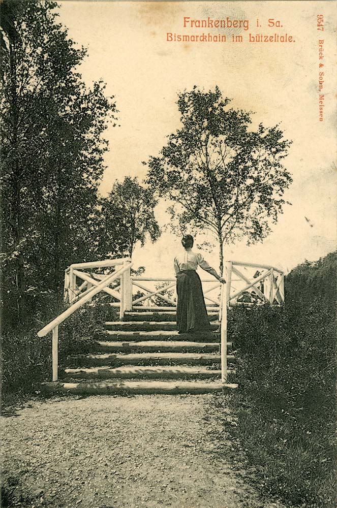 Frankenberg. Bismarckhain im Lützeltale, 1908