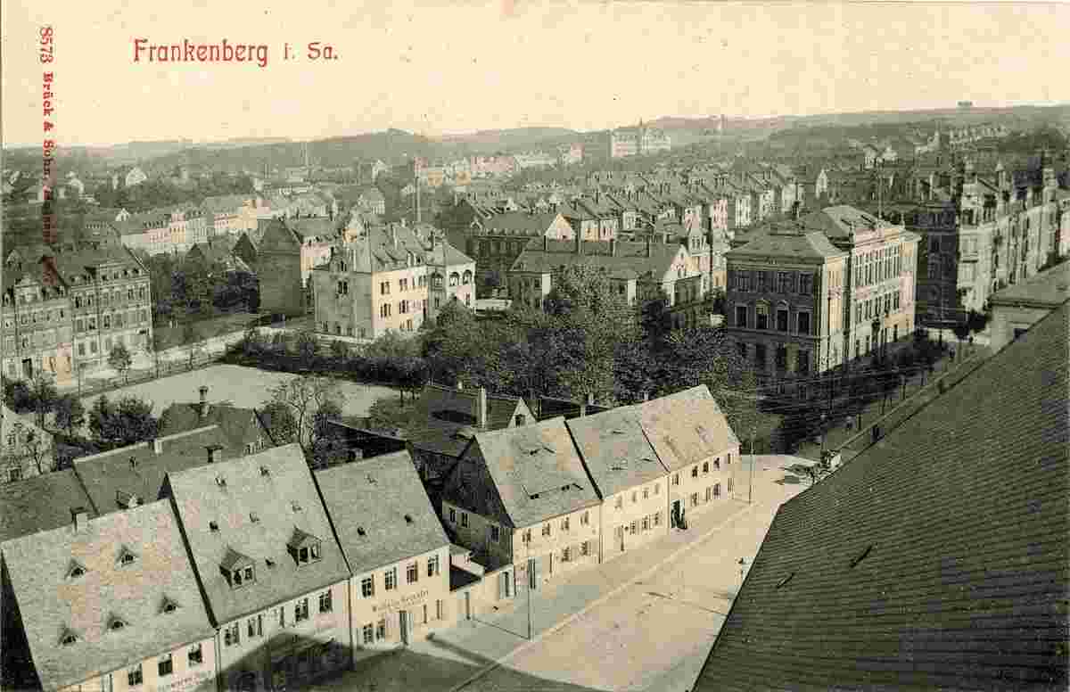 Blick auf Frankenberg, 1907