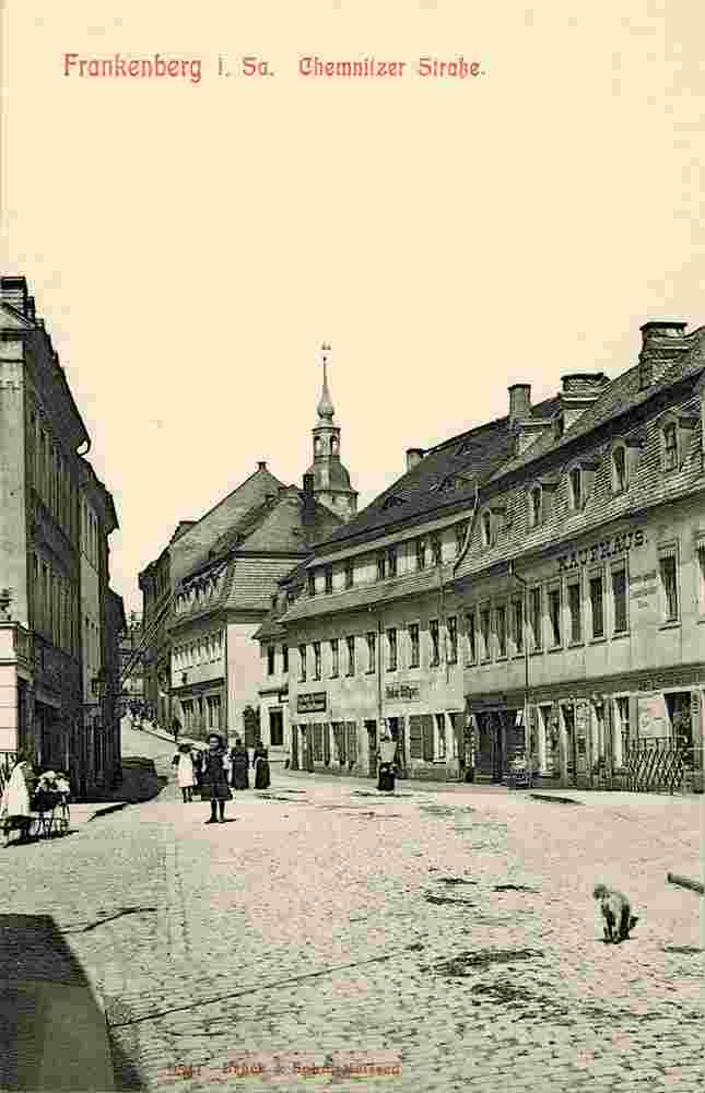 Frankenberg. Chemnitzer Straße, 1908
