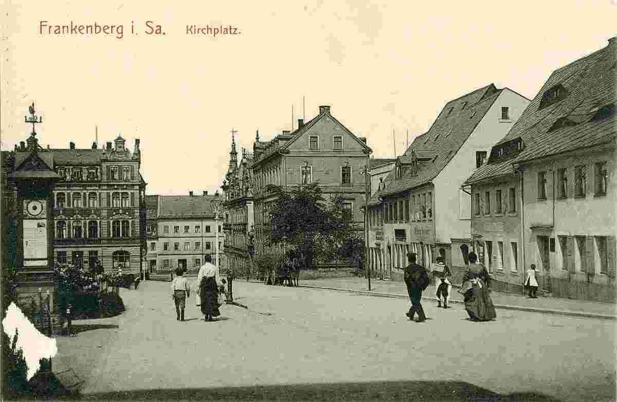 Frankenberg. Kirchplatz, 1910