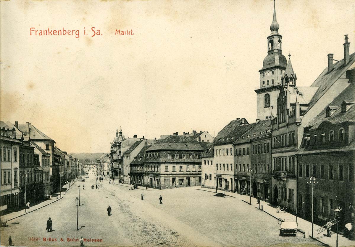 Frankenberg. Marktplatz, 1908