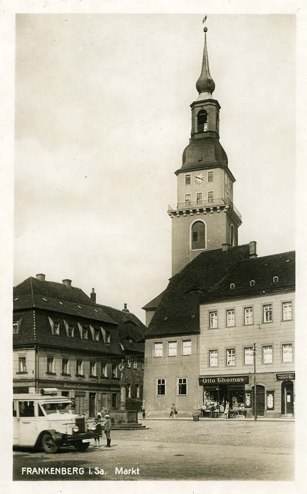 Frankenberg. Marktplatz, 1928