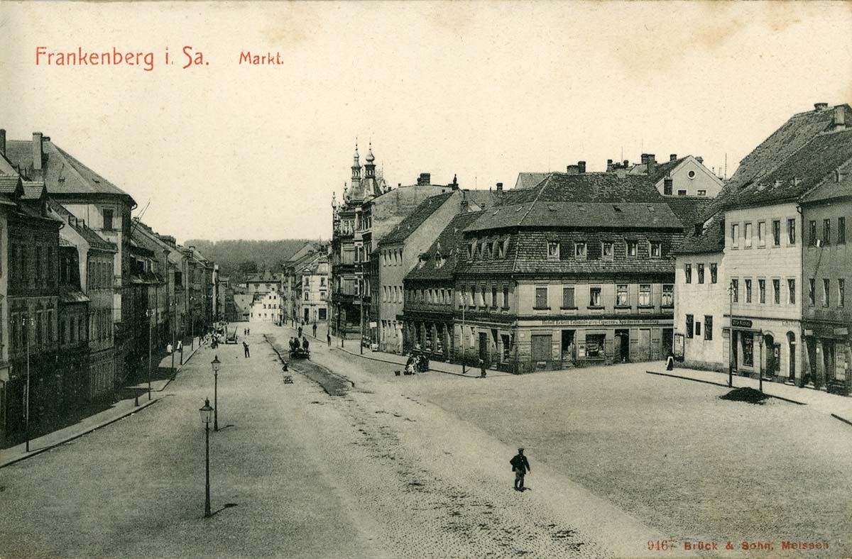 Frankenberg. Marktplatz, 1908