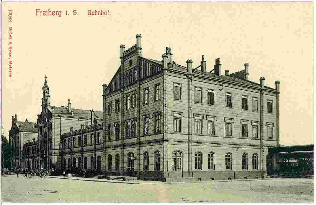 Freiberg. Bahnhof, 1908