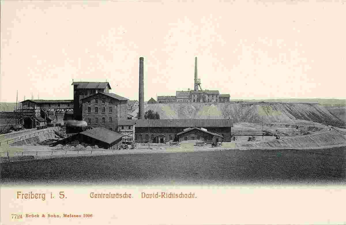 Freiberg. Centralwäsche, David-Richtschacht, 1906