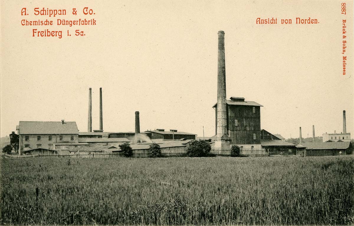 Freiberg. Chemische Düngerfabrik Schippan von Norden, 1907