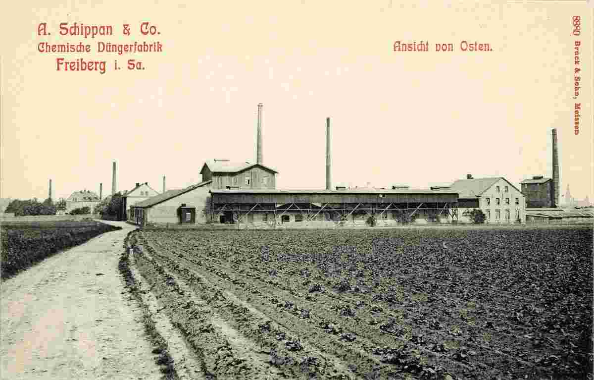 Freiberg. Chemische Düngerfabrik Schippan von Osten, 1907