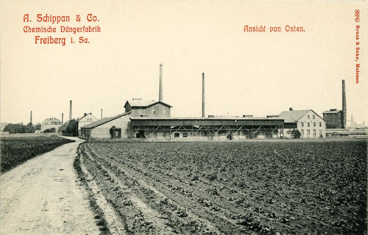 Freiberg. Chemische Düngerfabrik Schippan von Osten, 1907