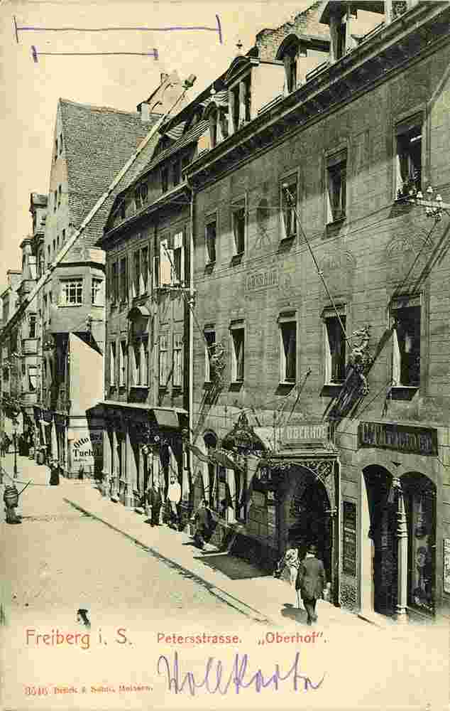 Freiberg. Peterstraße, 1903