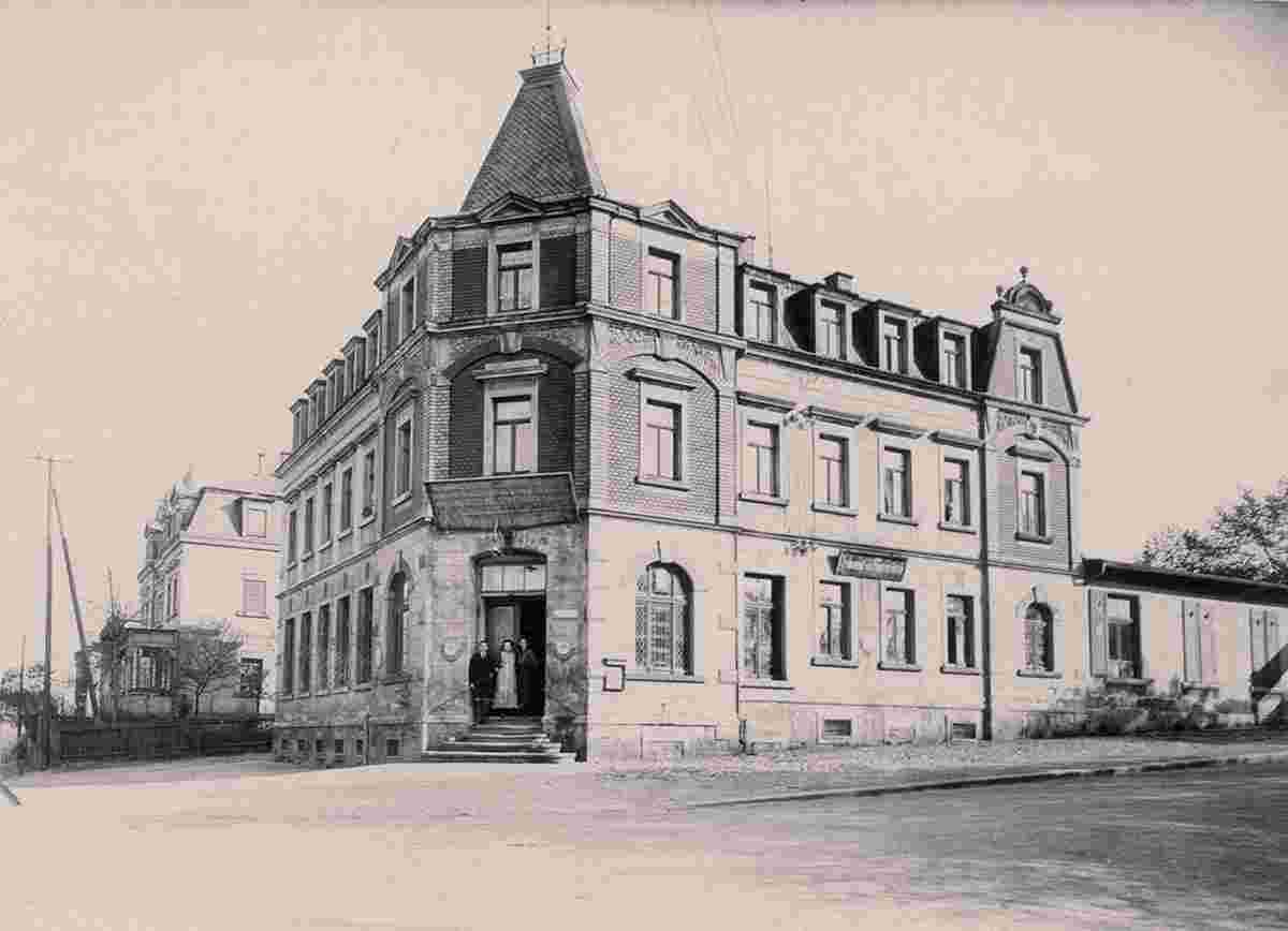 Freital. Burgk - Restaurant Hopfenblüte, 1914