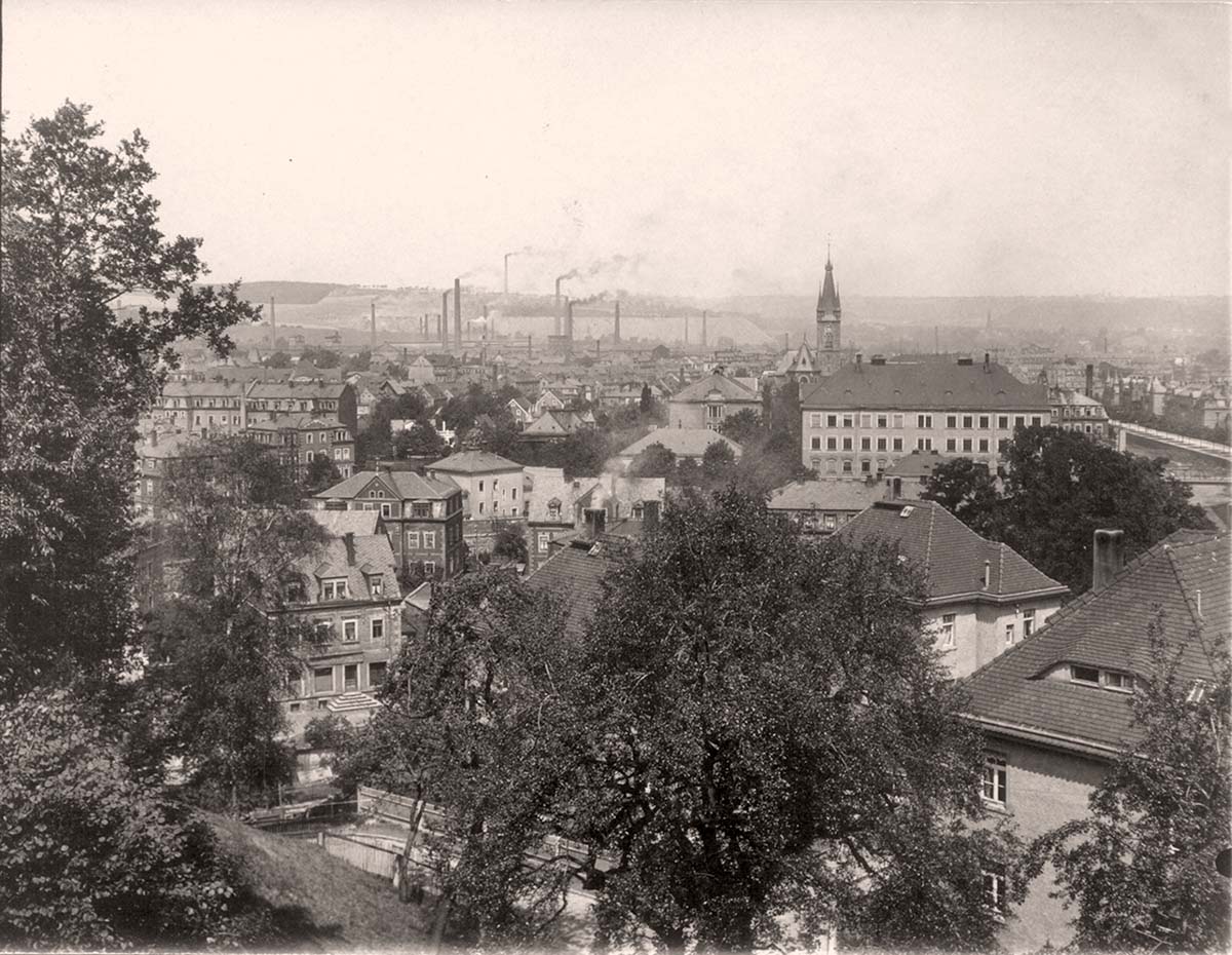 Freital. Deuben - Neue Schule, 1914