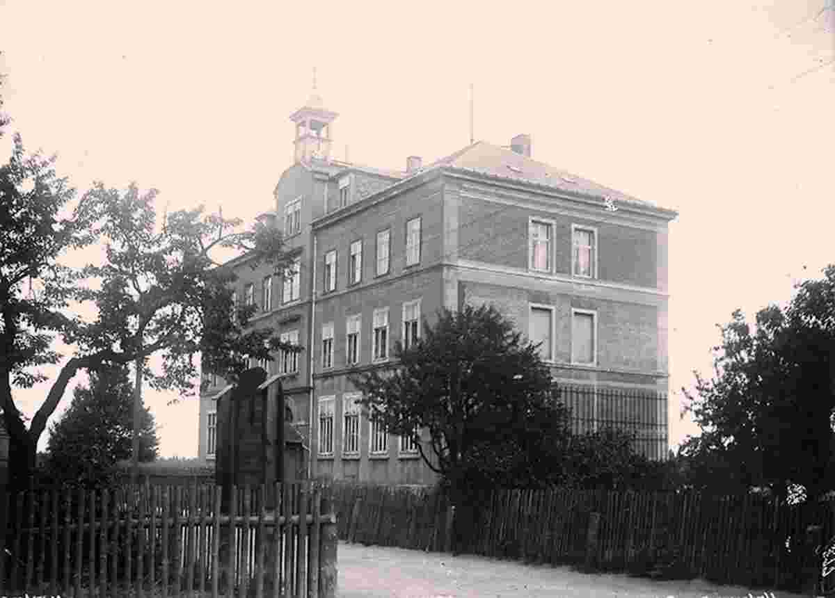 Freital. Weißig - Schule in Unterweißig, 1910
