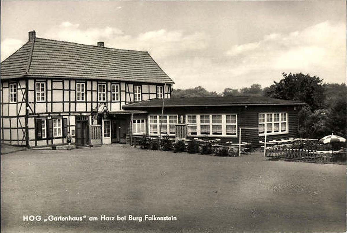 Falkenstein (Harz). Pansfelde - HO-Gaststätte, Gartenhaus