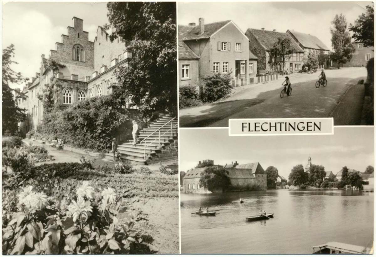 Flechtingen. Wasserburg, Feierabendheim, Lindenplatz, Flechtinger See