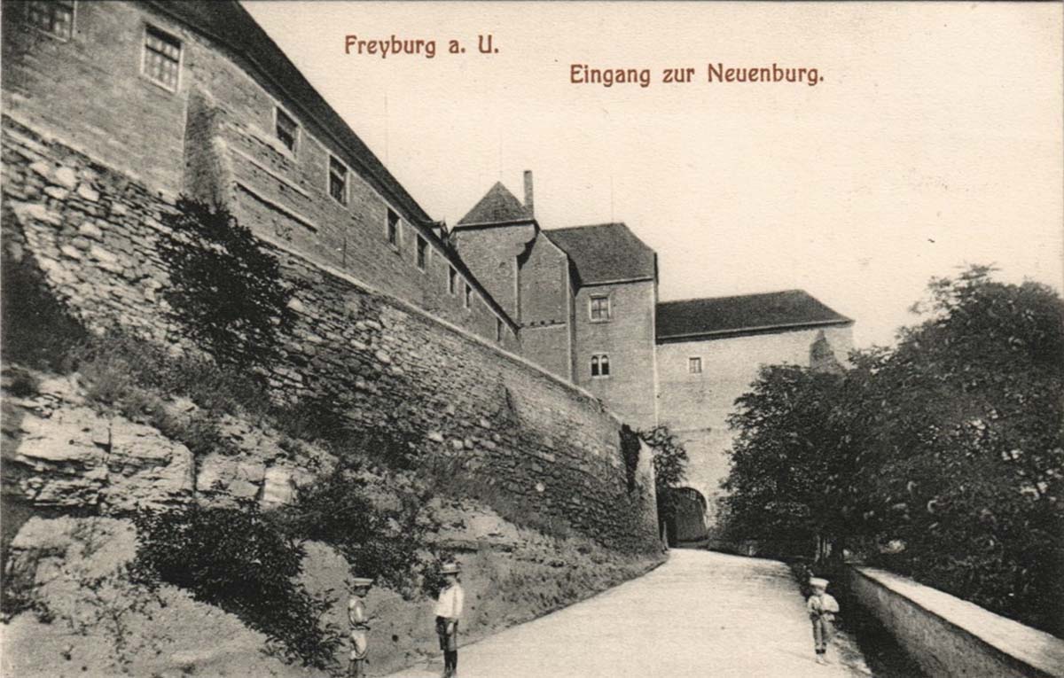 Freyburg (Unstrut). Eingang zur Neuenburg, 1909