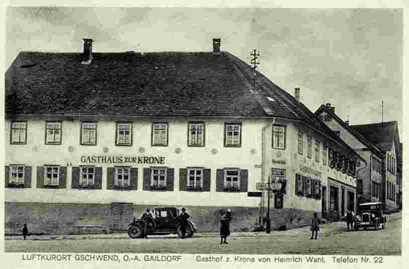 Gaildorf. Gasthof zur Krone, 1939