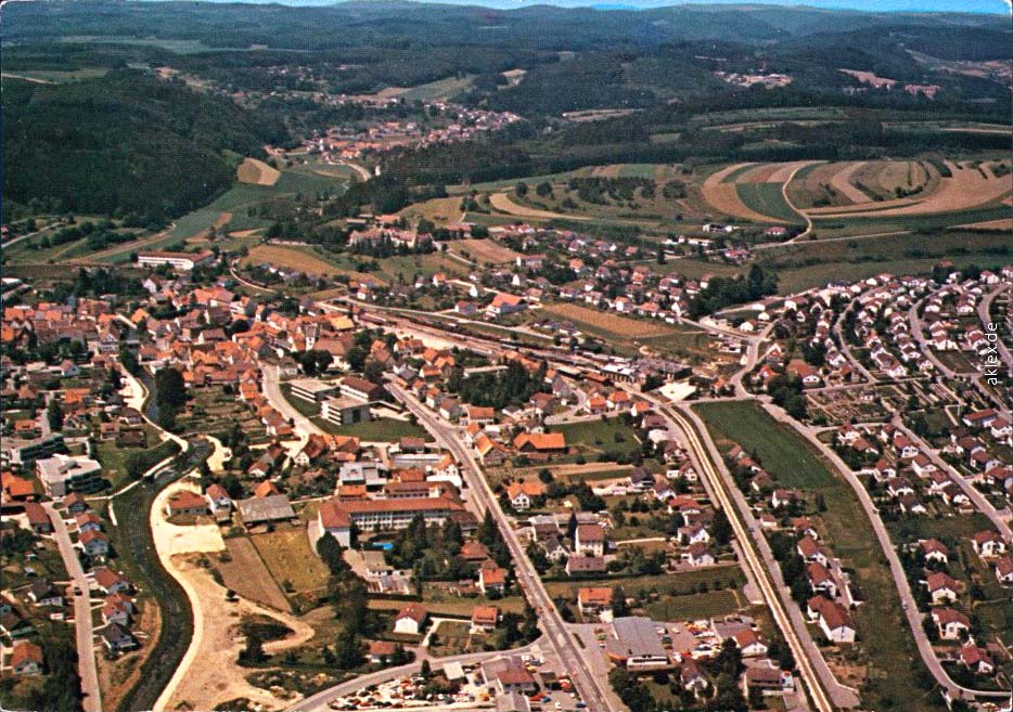 Gammertingen. Panorama der Stadt, 1976