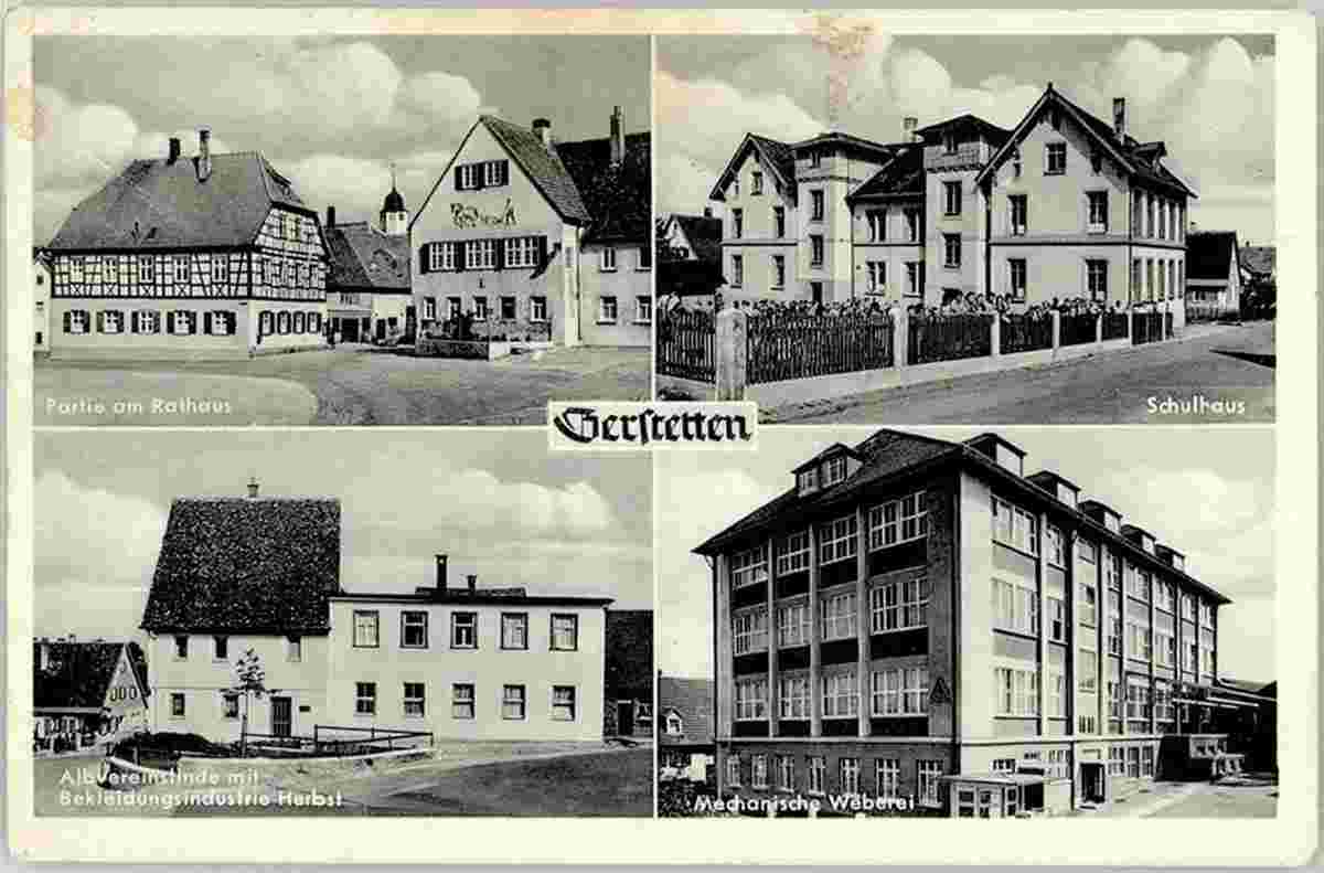 Gerstetten. Rathaus, Schulhaus