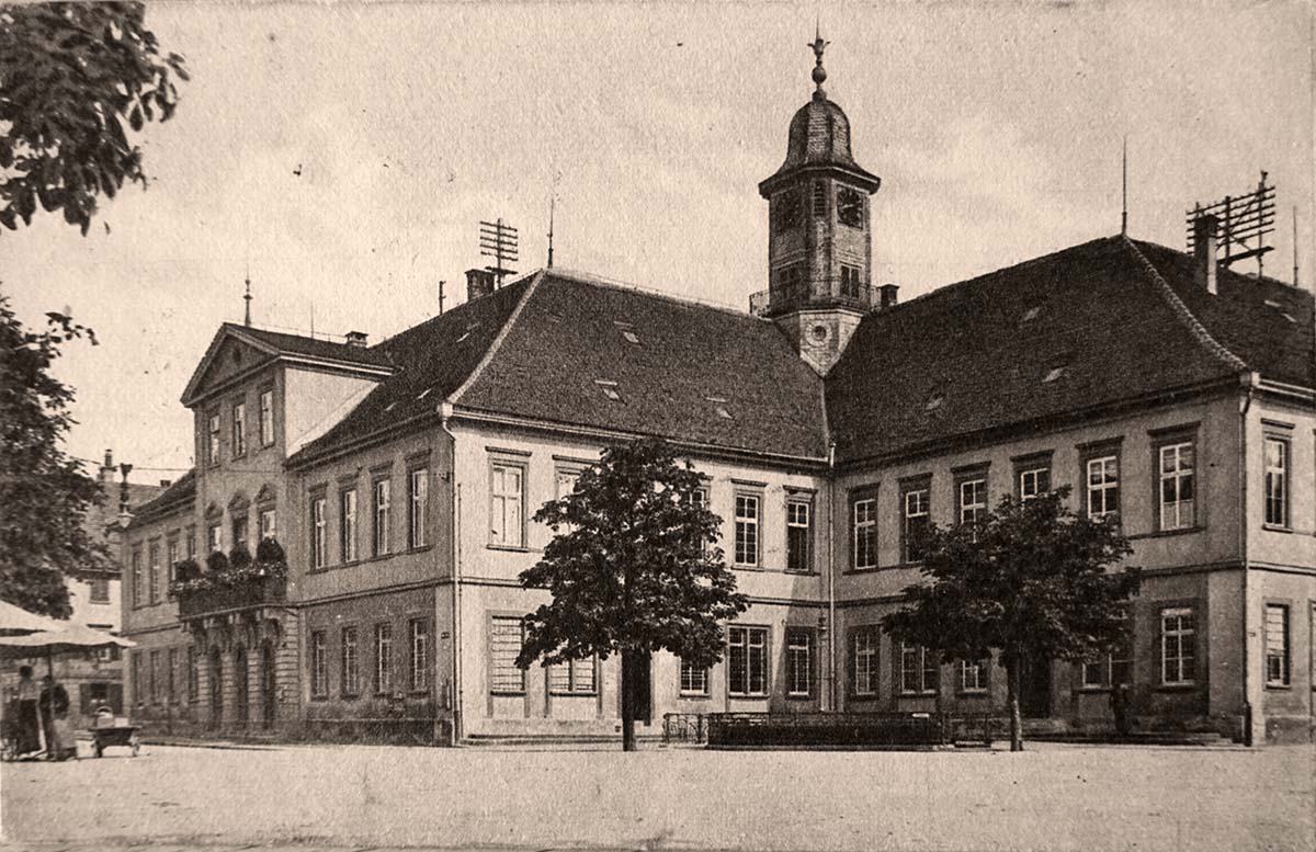Göppingen. Marktplatz, Rathaus, 1923