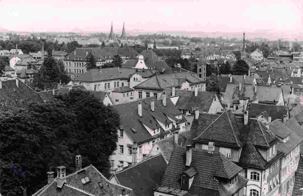 Göppingen. Panorama der Stadt, 1968