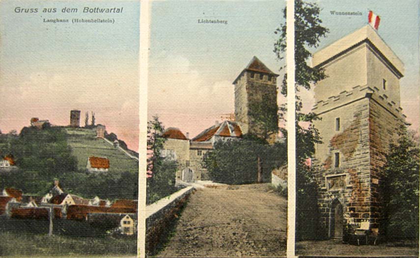 Großbottwar. Panorama der Stadt, 1905