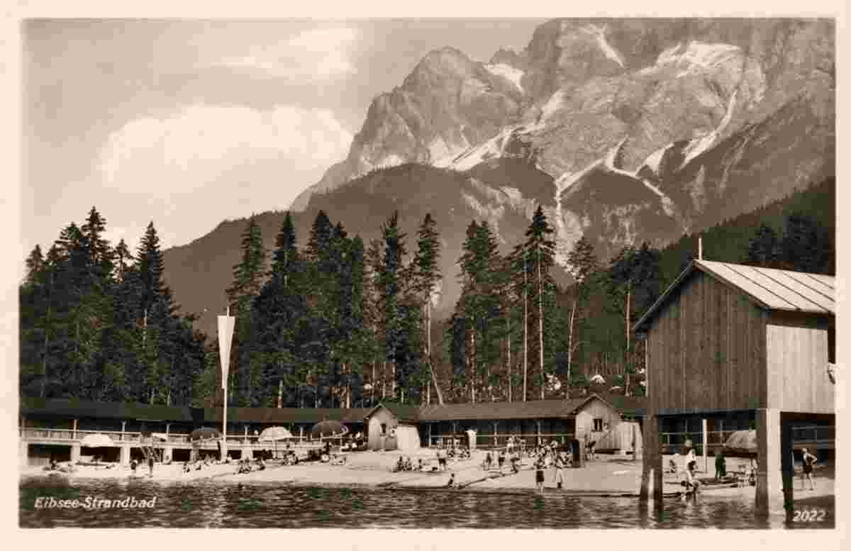 Garmisch-Partenkirchen. Eibsee - Strandbad, 1929