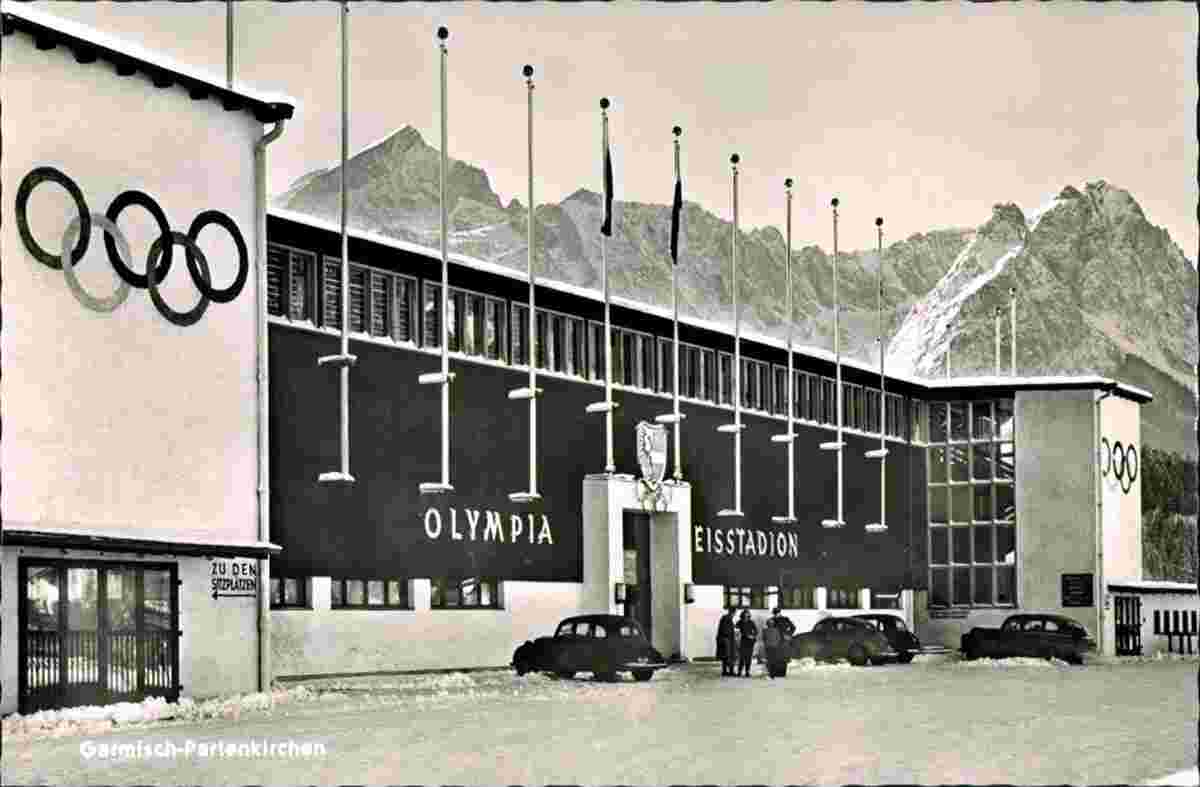 Garmisch-Partenkirchen. Olympia Eisstadion, 1955