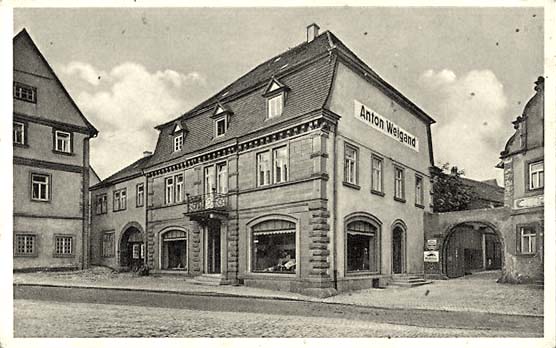 Gerolzhofen. Anton Weigand, Erstes Manufakturwaren-Geschäft am Platze