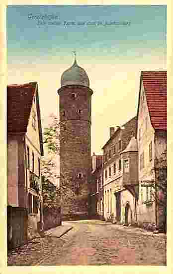 Gerolzhofen. Der weisse Turm aus dem 14. Jahrhundert