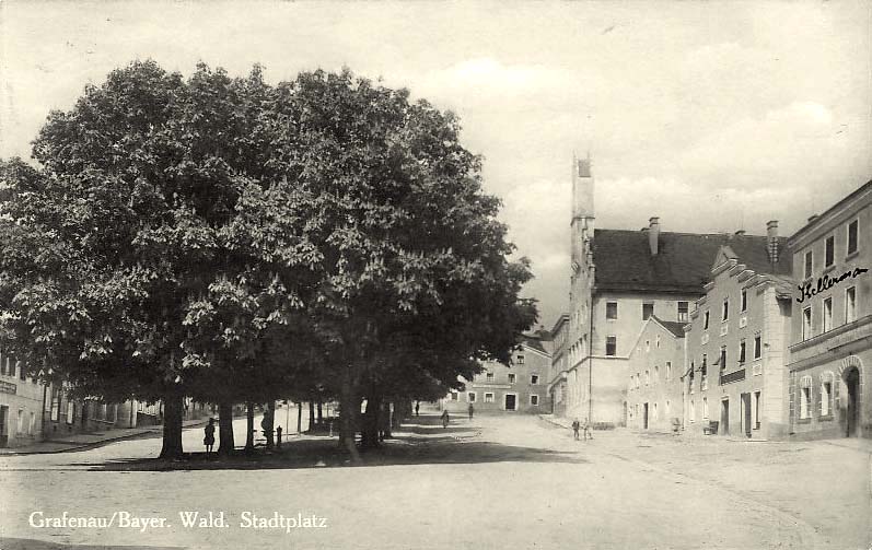 Grafenau (Niederbayern). Wald Stadtplatz, 1928