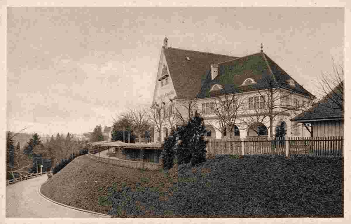 Grünwald. Gaststätte 'Zur Römerschanze', um 1920