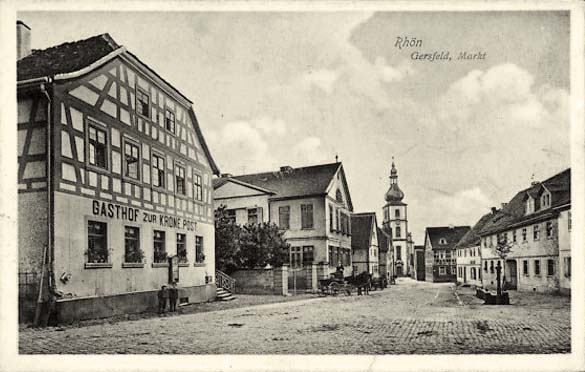 Gersfeld (Rhön). Gasthaus zur Krone Post