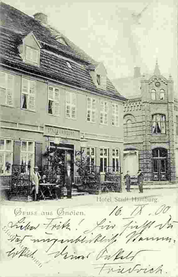Gnoien. Hotel 'Stadt Hamburg', 1900