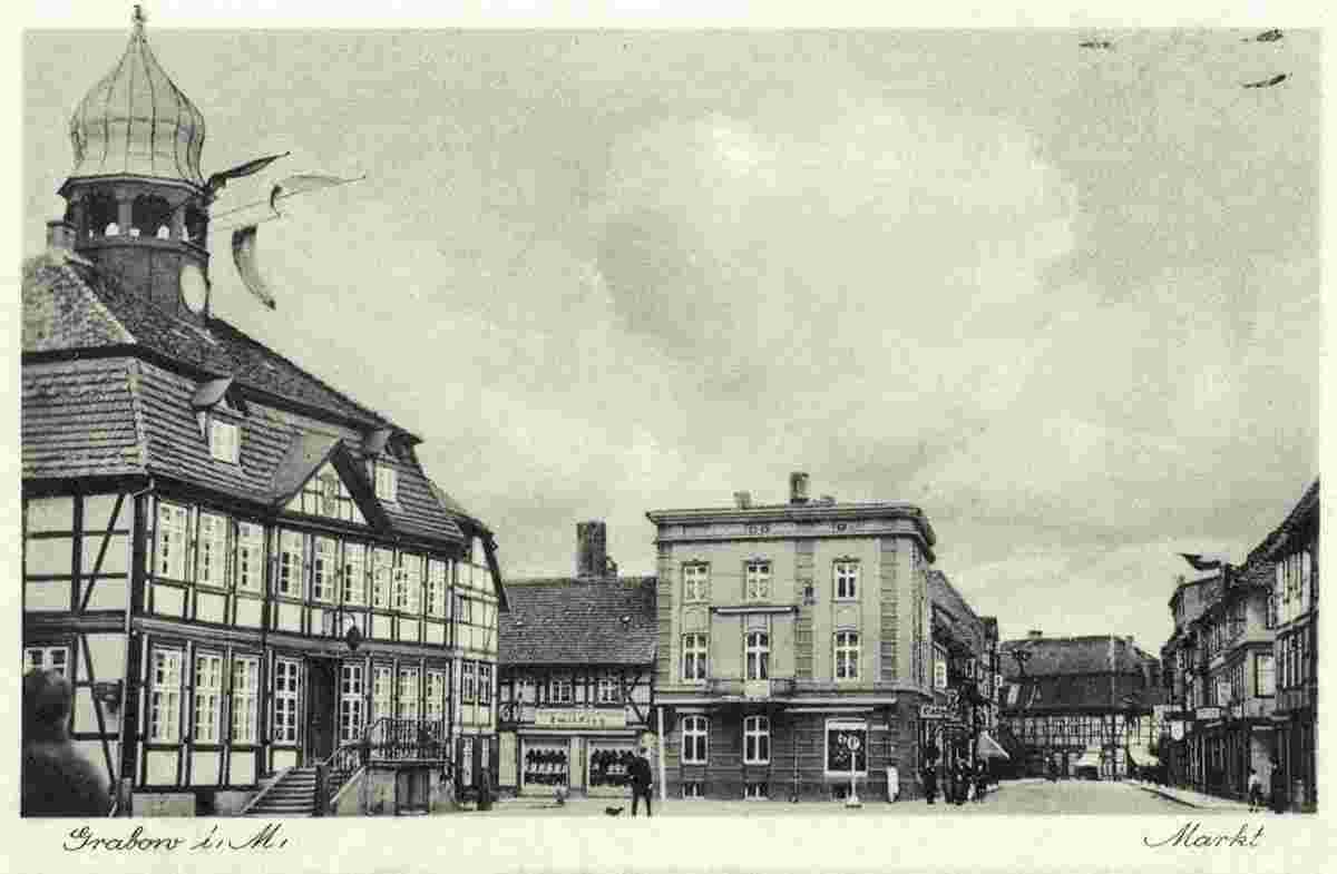 Grabow. Marktplatz